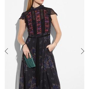 COACH Dress $800 lacework dark floral